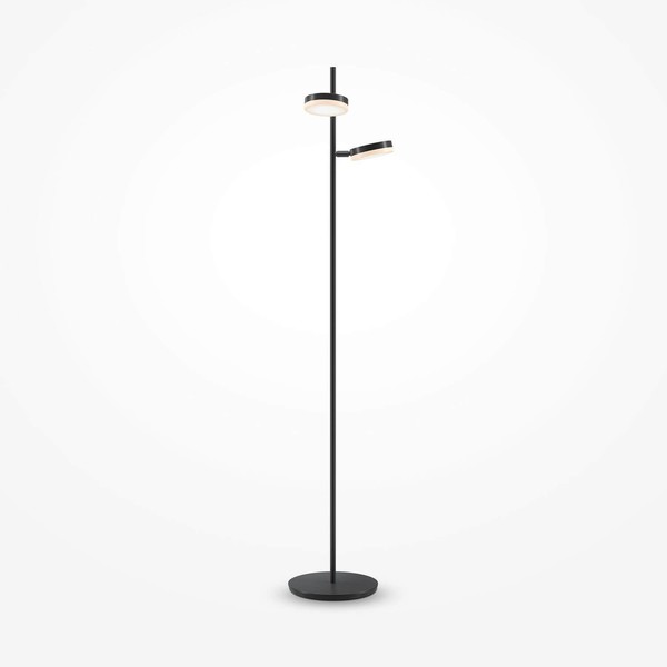 Maytoni Fad LED Stehleuchte, Stehlampe 2X 12W Dimmbar Schwarz-Matt Warmweiss-image