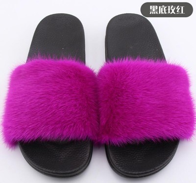 real mink slippers