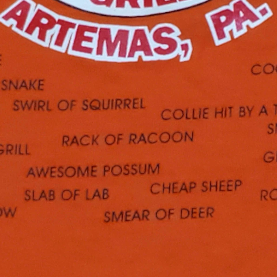 Roadkill Cafe T Shirt 2XL Vintage 00s ‘You Kill It We Grill’ Funny Adult Humor - Image 4 of 4