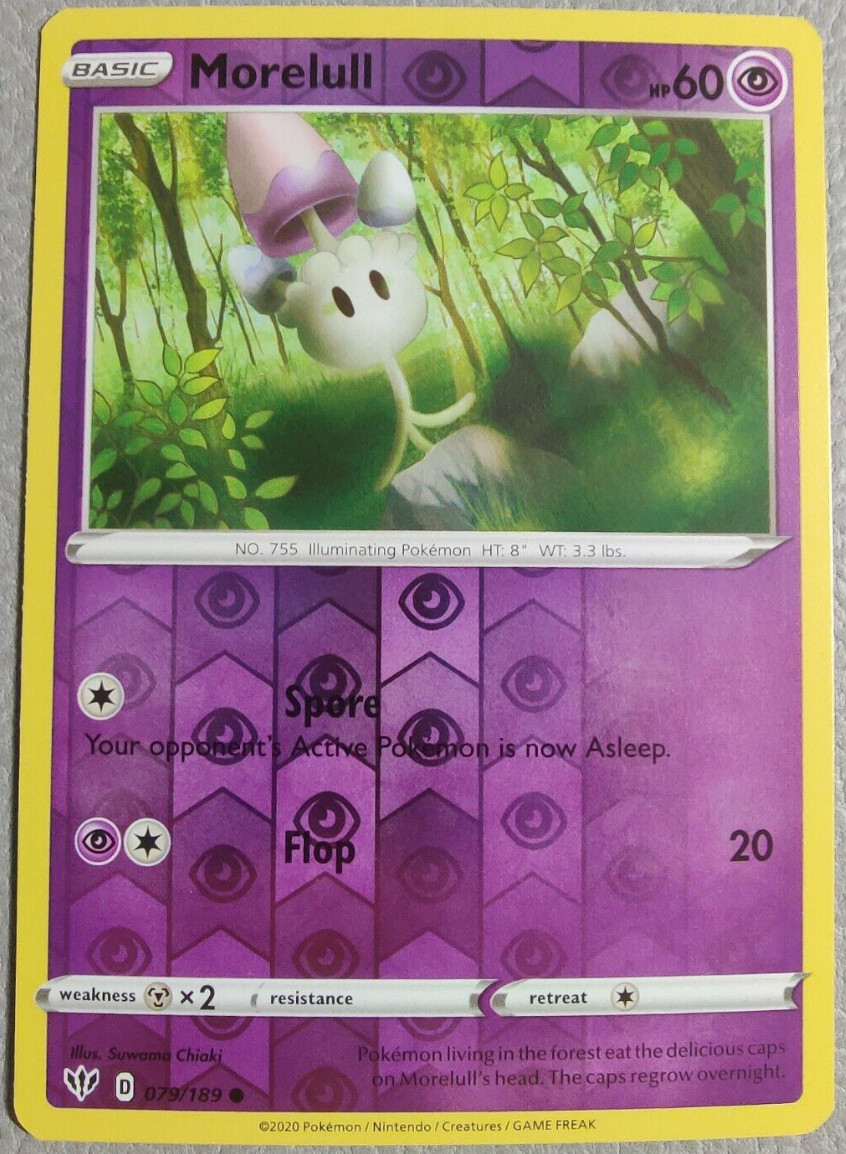 Morelull - Reverse Holo - Darkness Ablaze 079/189 - Pokemon - NM/M  - NEW
