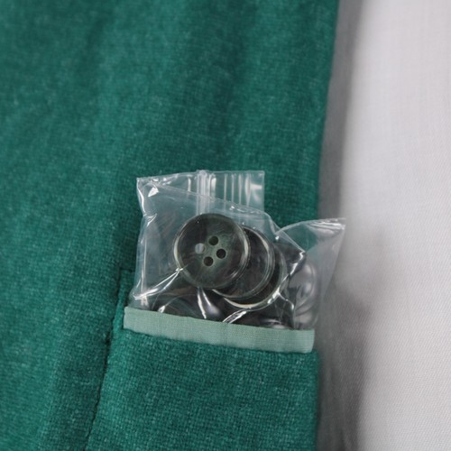 Tiki NWT Wool Blend Sport Coat Size 58 (48 US) New York In Emerald Green - Picture 10 of 12