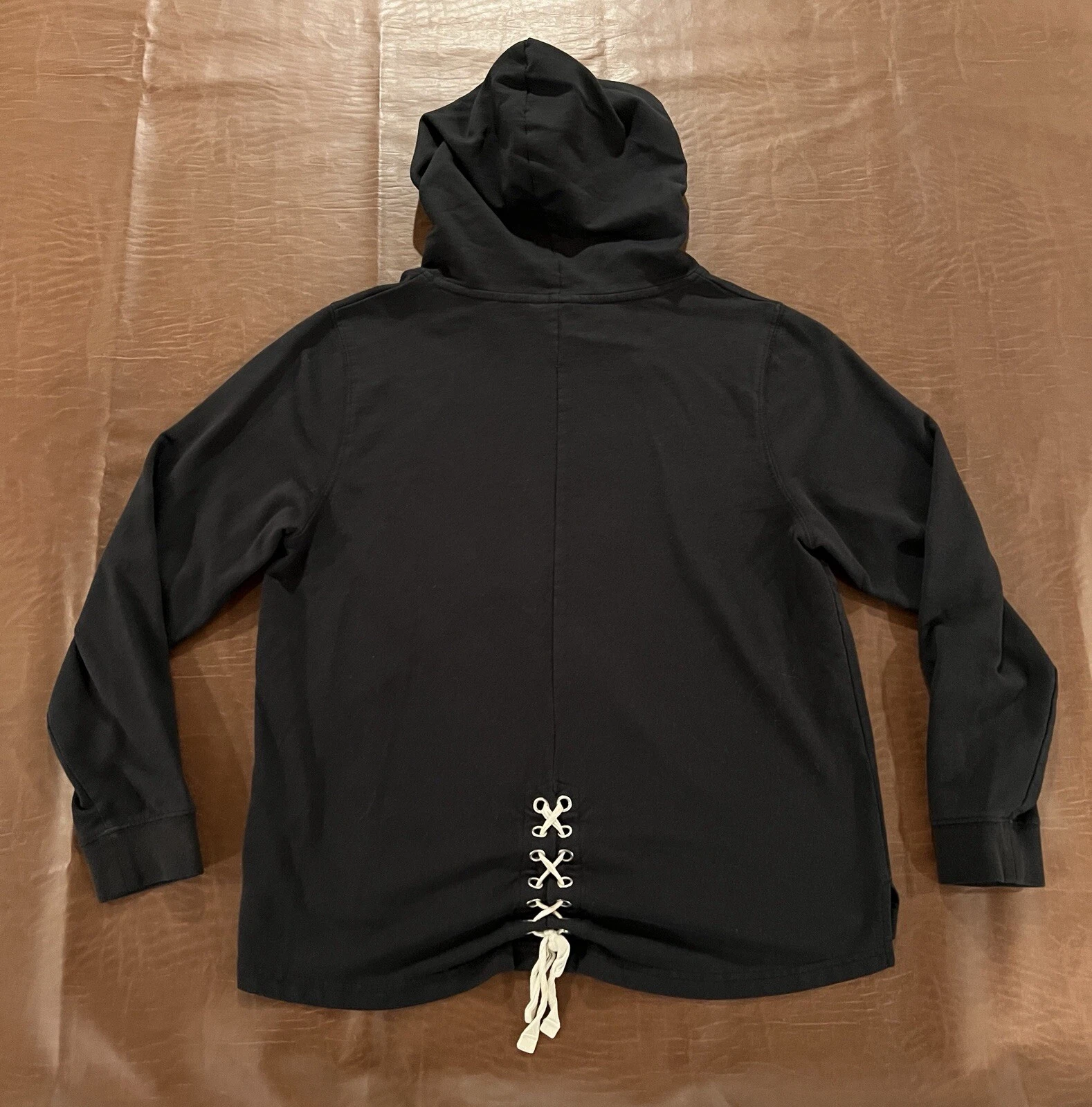 VETEMENTS Felpa con cappuccio leggera da donna Indiana Hoosiers legata dietro taglia large