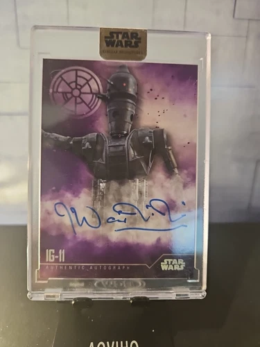 Star Wars Topps Stellar 2020 Taika Watiti IG-11 Autograph Card Mandalorian 8/10