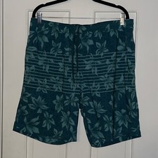 Kirkland Signature Men's Swim Shorts with Comfort Waistband and Liner Green XL