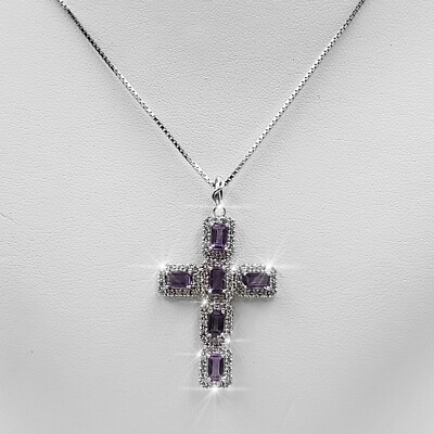 Ciondolo Pietra Preziosa Ametista Africana Fatto A Mano Gioielli Design - Foto 8