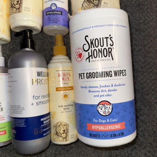 16 Stück Hundepflege Zubehör - Sprays Bürsten Shampoo Conditioner Haarschneidemaschine - Bild 17 von 24