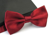 PLAIN BOW TIE MENS FANCY DRESS BOYS WEDDING DICKIE PRETIED ADJUSTABLE BOW TIES