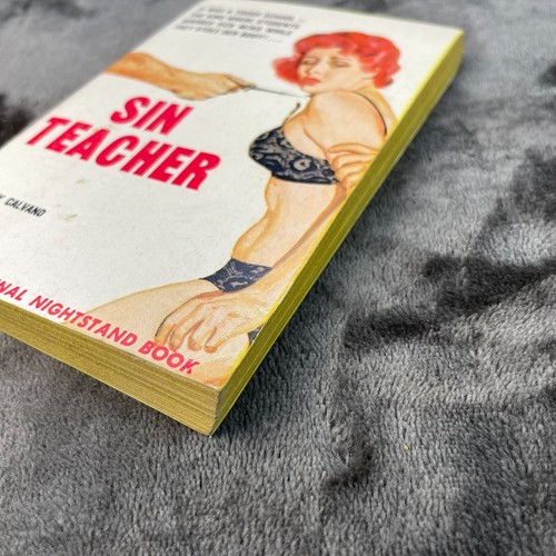 Vintage Pulp Sleaze Paperback GGA Sin Teacher Tony Calvano 1962 Nightstand Book - Picture 2 of 7
