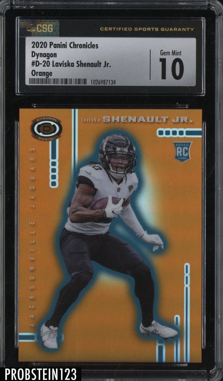 Laviska Shenault Jr. Panini Chronicles Dynagon Rookies #D20 Orange