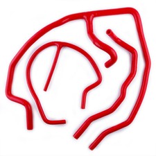 FOR 2009-2014 10 2011 Chevrolet C6 Corvette /Z06 Silicone Ancillary Hose Kit Red
