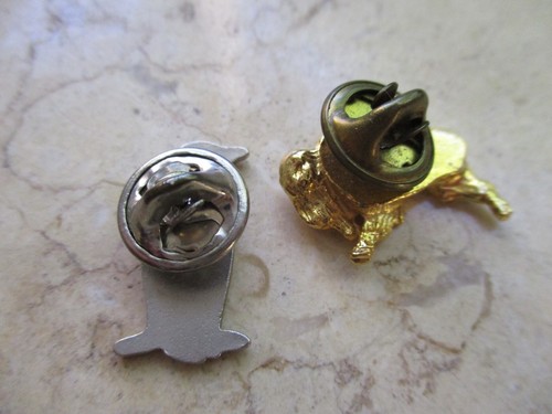 penguin bison vintage 80s 90s gold metal animal enamel travel souvenir pins - Picture 2 of 2