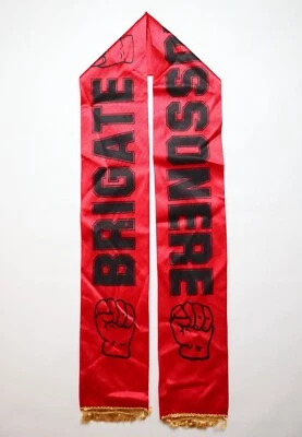 BRIGATE ROSSONERE BRN 80s 1980s ULTRAS TIFO CURVA SUD SCARF SCIARPA SCHAL MILAN - Bild 1 von 4