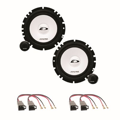 ALPINE SXE-1750S 2 Wege  16,5 cm vorne Einbauset für Golf 3 Vento Passat 35i