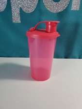 Tupperware Kids Tumbler Pink Cup With flip top New