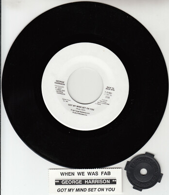 GEORGE HARRISON  Got My Mind Set On You & When We Was Fab 45 record BEATLES NEW