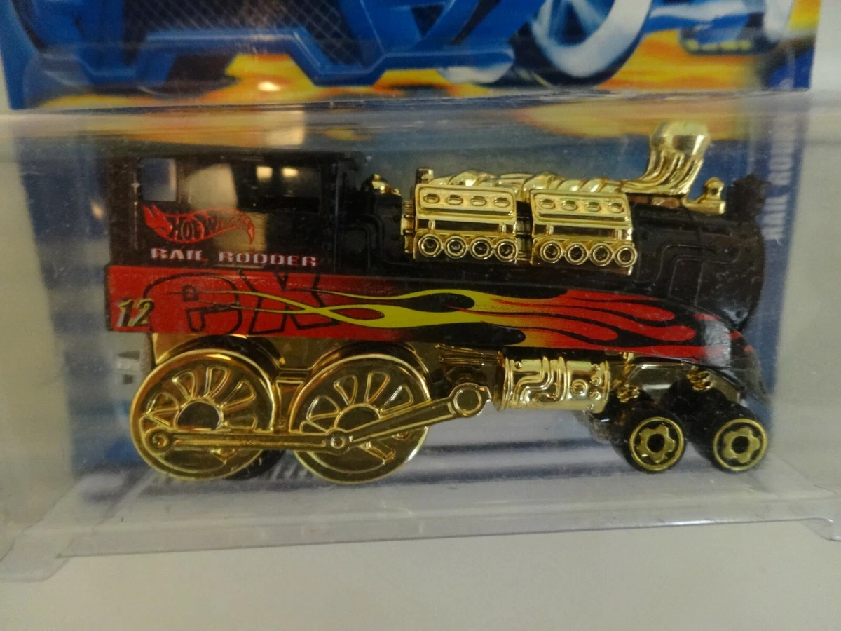 Hot Wheels Die-Cast Train Steam Engine Rail Rodder Collector Loose  Locomotive 95