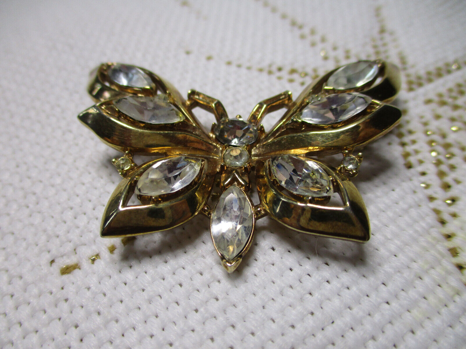 Vintage Crown Trifari Alfred Philippe Butterfly P… - image 3