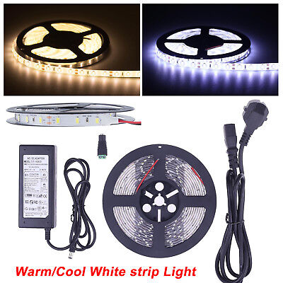 5M 3014/5050/3528/5630 SMD 300/600 LED RGB Cool Warm White Flexible Strip Light