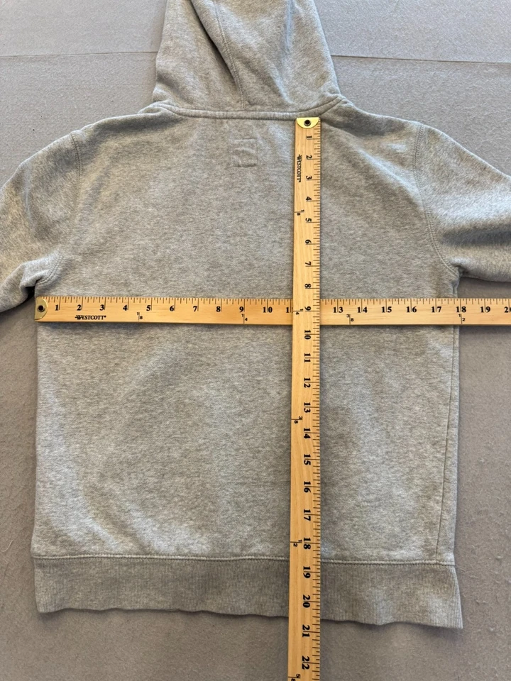 Sudadera Gap Niños Jóvenes Niños Grande Clásica Logo Atlética Gris Polar Sudadera con Capucha Foto 4 de 4