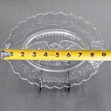United State Bicentennial 9" American Eagle Platter 1776-1976 Patriot Key Tray