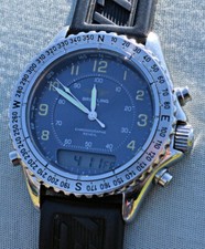 Rare Breitling Reveil Chronograph Ref. A51035 Beautiful Blue Aviation Dial 2