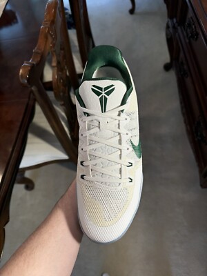 Nike Kobe XI TB Promo Basketball Shoes 856485-130 GREEN White Mens