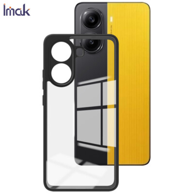 IMAK For XiaoMi Poco X7 Pro 5G, Luxury Bottom Plate Soft Frame Clear Case Cover