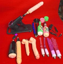 Electric Women Sex Machine Thrusting Dildo Suction Cup Breast Masturbator SexToy