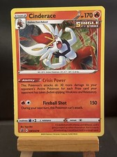 Pokemon Card Cinderace SWSH278 Holo Black Star Promos Near Mint