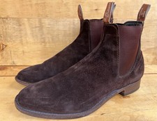 RM Williams Craftsman Brown Suede Slip on Chelsea Boots Sz AU/UK 11.5 H/ US 12.5