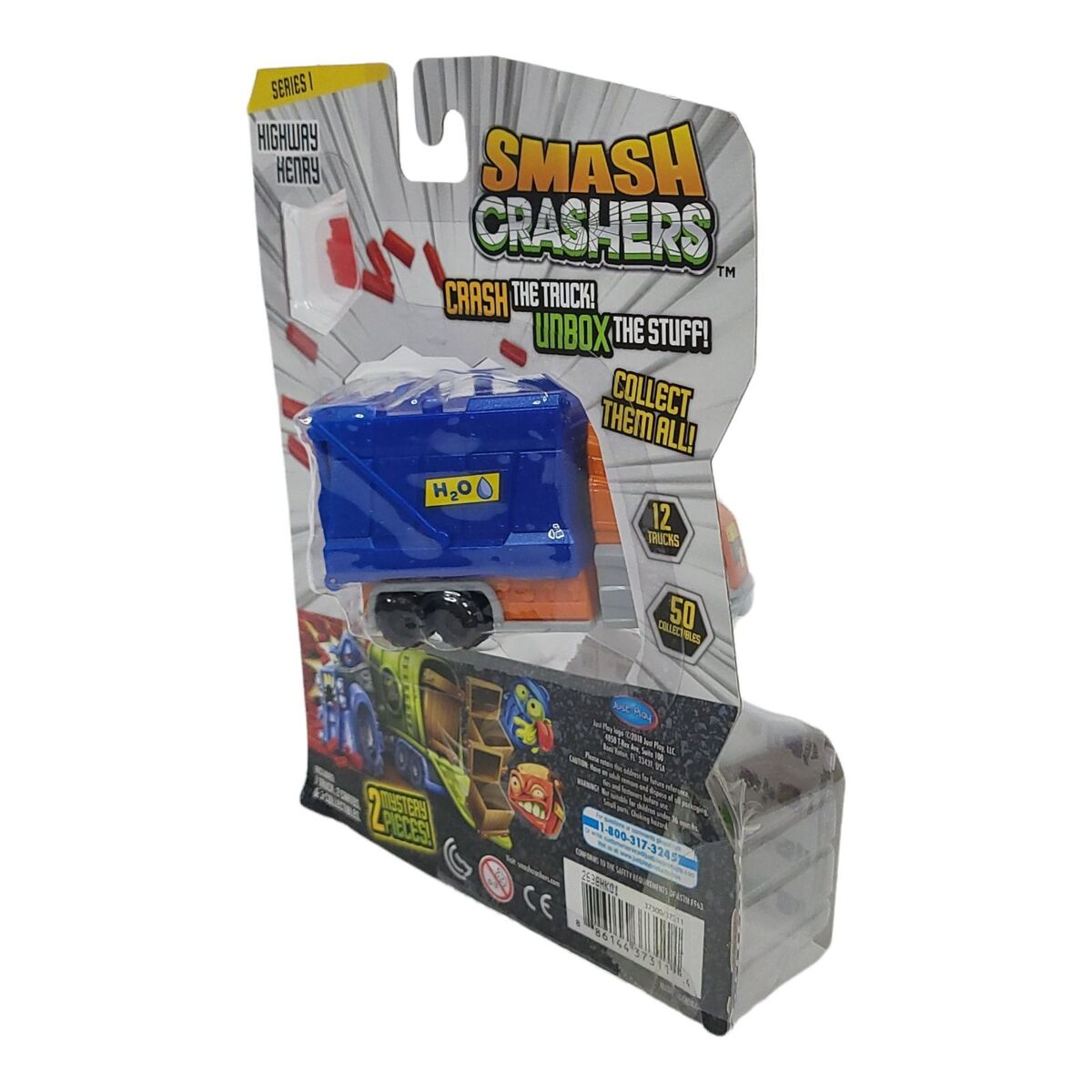 JUST PLAY SMASH CRASHERS SERIES 1 CRASH THE TRUCK UNBOX THE STUFF HIGHWAY  HENRY