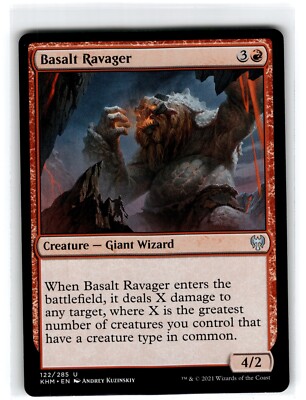 Magic the Gathering MTG Kaldheim Basalt Ravager 122/285 | eBay