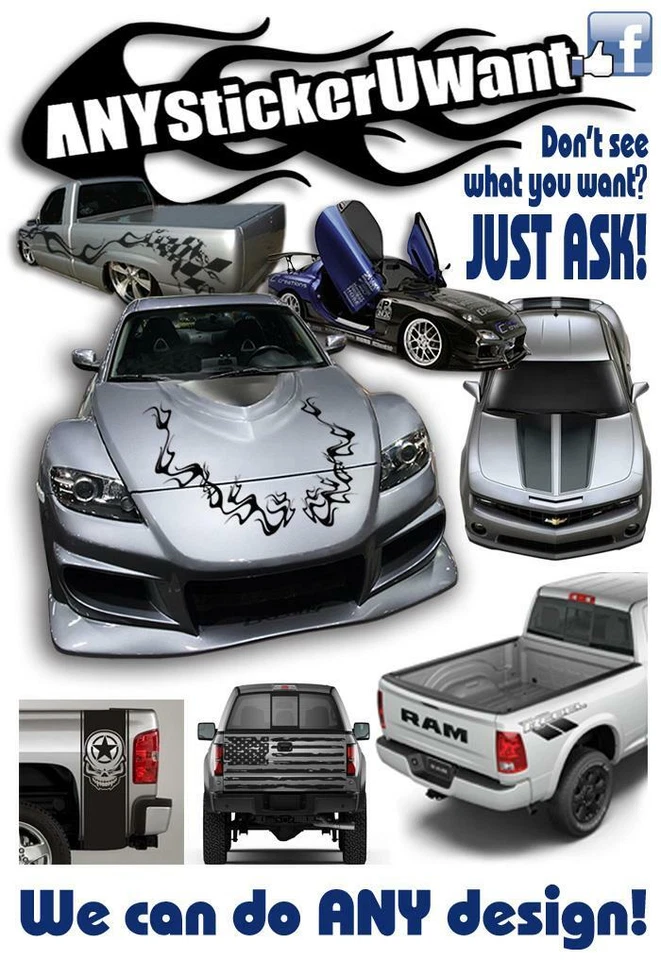 Calcomanía de vinilo Blackout Hood Scoop para Toyota 4Runner TRD Pro 2010-2023 Foto 3 de 4