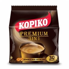 Saszetki do kawy Kopiko - Instant 3 w 1 - Coffee Mix - 30 opakowań
