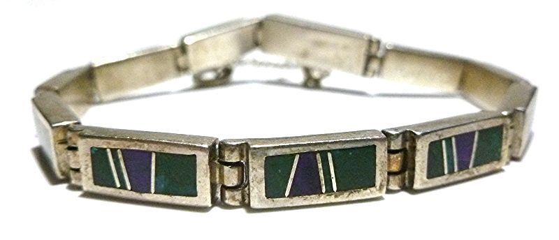 BRIAN YAZZA NATIVE AMERICAN NAVAJO STERLING SILVER TURQUOISE