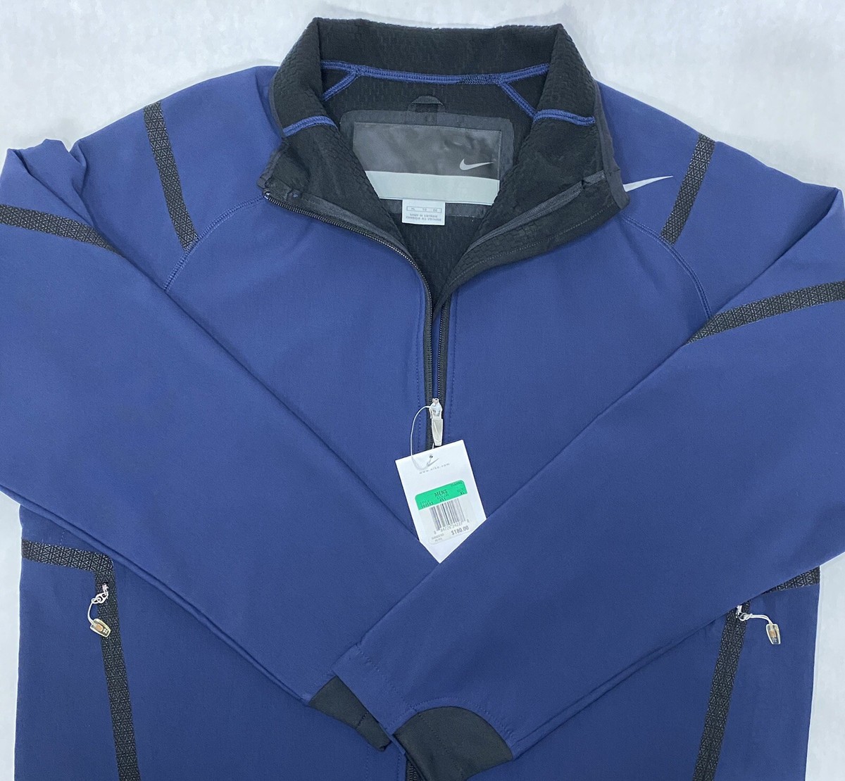 Men's Nike Soft Shell Jacket Style 194593 Dark Blue XL Retail $180