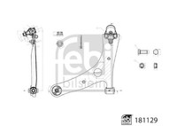 Febi Bilstein Querlenker Lenker RadaufhäNgung Vorne Rechts Unten FüR Toyota RAV