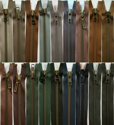 YKK or Dulon 24'' Separating Zippers Two Way Parka Made in USA Jackets, Coats
