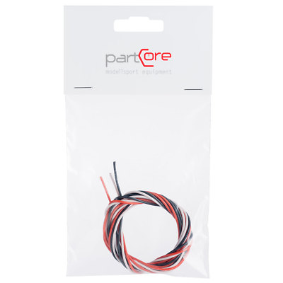 Cavo Servocomando In Silicone PartCore 3x0,34 Mmq Per Modellismo RC - Metro