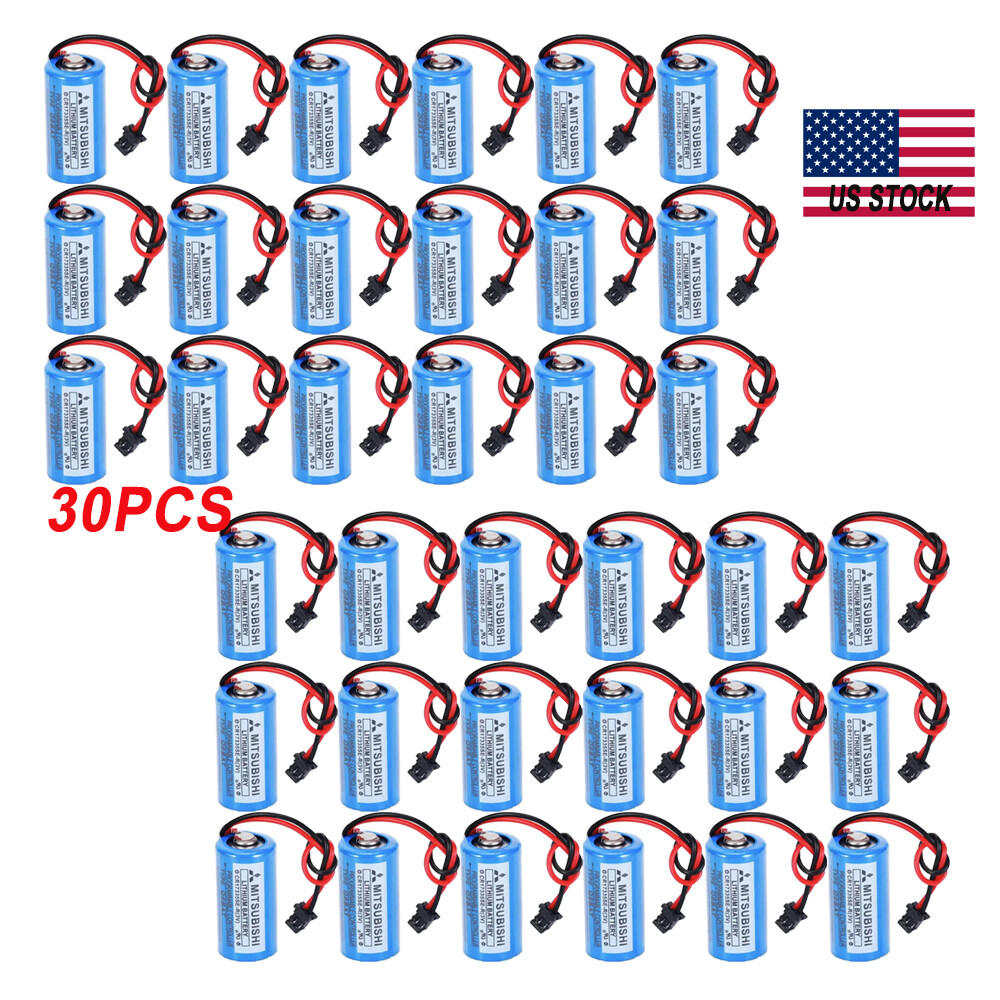 30pcs New CR17335SE-R Q6BAT 3V 1800mAh Battery For Mitsubishi FANUC system