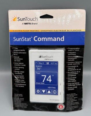 SunTouch Sunstat Command Programmable touchscreen Thermostat 81019086