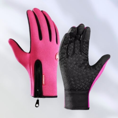 B-Forest Womens Winter Winds Gloves. Wind proof Walking Cycling Pink - Picture 1 of 1