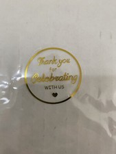 100Pcs Christmas Sticker DIY Sealing THANKYOU Label Gift Birthday Xmas Party New
