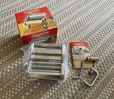 new IMPERIA Italy 150 Pasta Maker Steel Noodle Machine Fettuccine + Tagliatelle