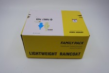 5pc Family Pack Plastic Emergency Raincoat Set- 2 Adults 3 Kids