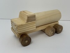 Vintage Wood Truck Toy Tanker Possum Products Made In The USA 6.75โ
