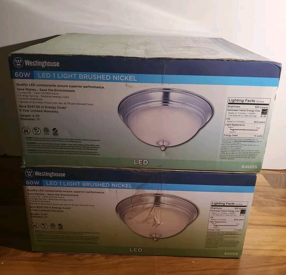 Led Ceiling Light Fixture Lot Of 2