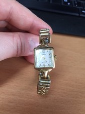 ZentRa Damen Armbanduhr, Hochwertig, GOLDPLATED STAINLESS,15 Rubis,flex. Armband