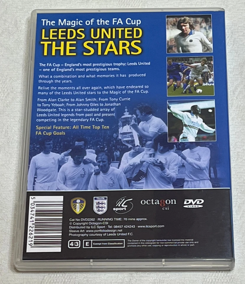 LEEDS UNITED - THE STARS : Magic Of The FA Cup DVD - In Vgc (FREE UK P&P) - Image 2 of 2