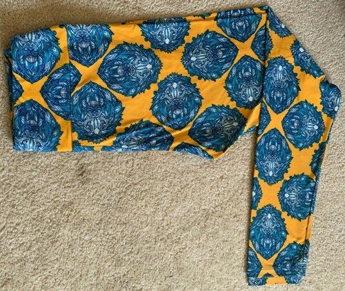LULAROE ONE SIZE OS LEGGINGS YELLOW 